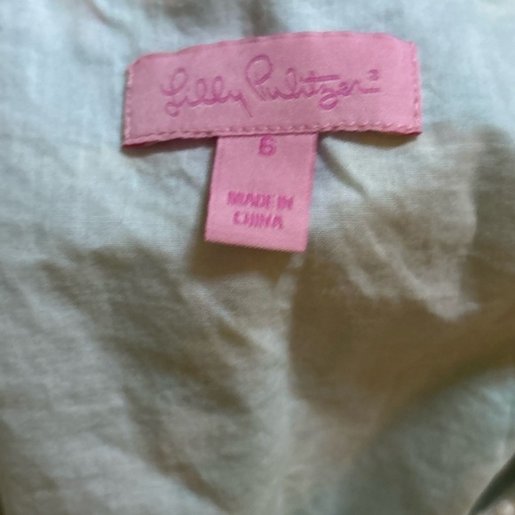 Lilly Pulitzer Blue and Green Floral Mini Dress - Picture 6 of 8